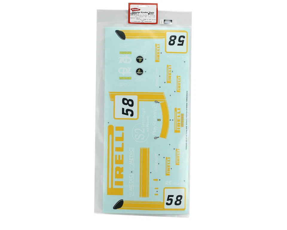 Kyosho KYOIGB054-1 Sponsor Decal Sheet (Ferrari F430 GT AF) - Image 1 of 1