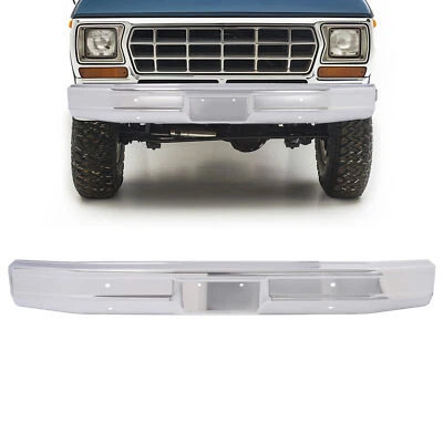 Barra frontal de parachoques cromada para Ford Bronco F100 F150 F250 F350 1980-1986 Foto 1 de 4