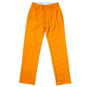 Pantalones de golf Puma para hombre talla 27x30 naranja brillante rendimiento elásticos frente plano - Imagen 1 de 8