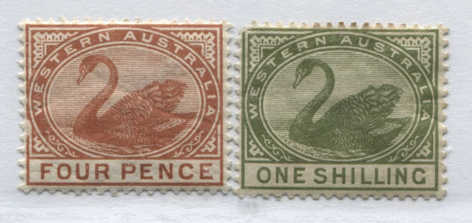 Western Australia 1890 4d and 1/ mint o.g. hinged - Image 1 of 1