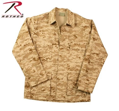 ROTHCO MENS DESERT DIGITAL CAMO BDU SHIRTS BUTTON UP SHIRT SIZES S M L XL 2X - Image 1 of 1