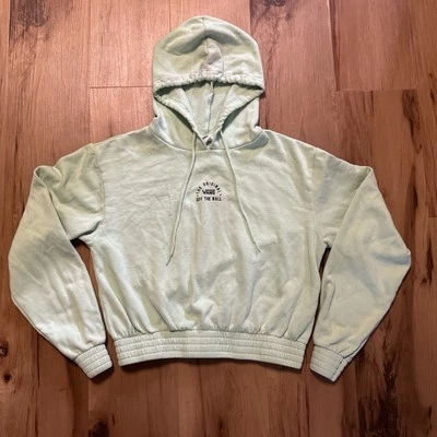 Sudadera con capucha corta Vans grande verde menta para mujer S Foto 1 de 3
