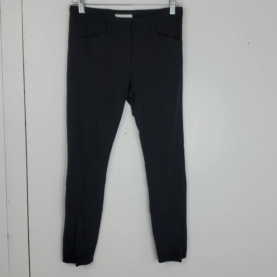 Pantalones 3.1 Phillip Lim para mujer 0 cremallera tobillo pierna cónica bolsillos negros carrera Foto 1 de 4