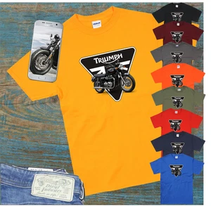 Klassische Triumph Bonneville Motorrad T-Shirts viele Farben & Größen Unisex. - Bild 1 von 12