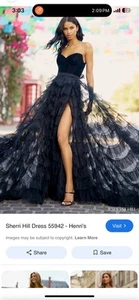 Sherri Hill Black Evening Gown - Picture 1 of 3