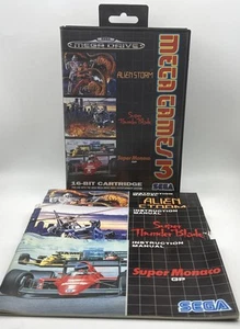 Mega Games 3 Alien Storm Super Thunder Blade Monaco Sega Mega Drive - Complete - Picture 1 of 13