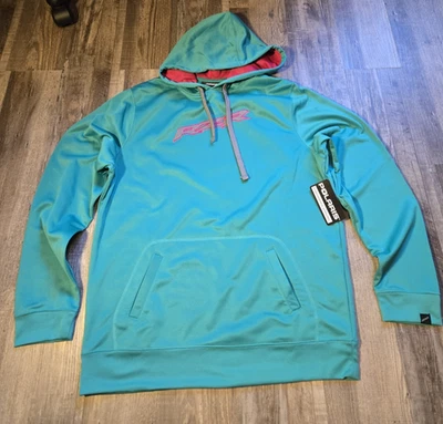 Sudadera con capucha para mujer Polaris RZR embordada vapor verde azulado/rosa, 2XL nueva con etiquetas  Foto 1 de 4
