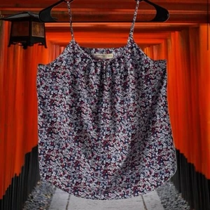 Pre Owned Women’s Faded Glory Halter Tank Top Floral Classic Style Size Lg - Picture 1 of 1