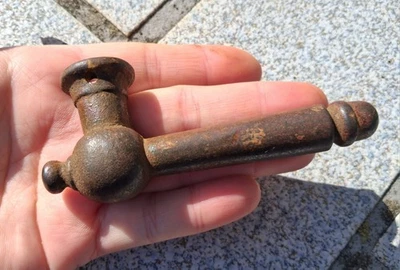 1 Ancienne Poignée de Porte en fer, L=10,5 cm *** - Photo 1/4