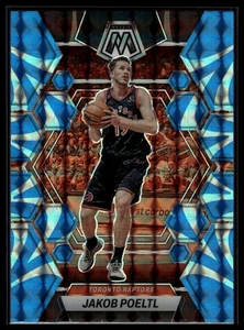 2022-23 Panini Mosaic Jakob Poeltl Reactive Blue Toronto Raptors #114 - Picture 1 of 2