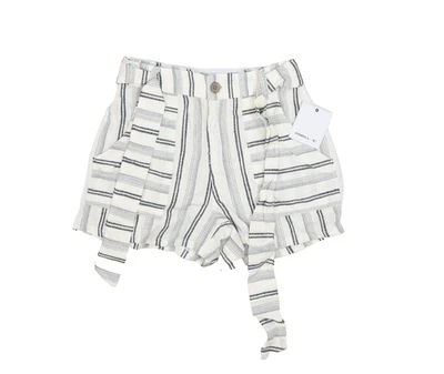 Pantalones Cortos ONeill Mujer 24 Blanco Negro Rayas Sandoval Tiro Alto Cinturón Algodón Nuevos con Etiquetas Foto 1 de 4