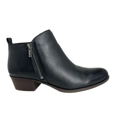 Lucky Brand Basel Booties Black Leather Size 9M - Image 1 of 4