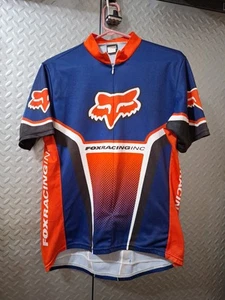 Vintage Fox Racing Cycling Jersey Size Large Biking Motocross 90s USA Made - Picture 1 of 7