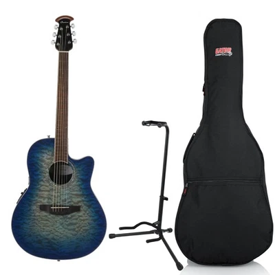 Ovation Celebrity Standard Exotic Super Shallow Acoustic-Electric Guitar, Caribb - Image 1 of 4