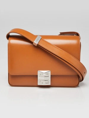 Givenchy Chestnut Smooth Leather 4G Crossbody Bag - Image 1 of 4