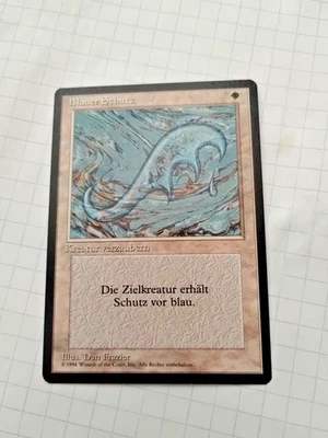 MTG Blue Ward (Blauer Schutz) German Regular FBB Uncommon - Uncirculated - Image 1 of 3