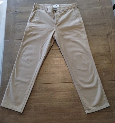 Pantalones chinos rectos elásticos delanteros planos tostados Joseph Abboud 34 x 30 para hombre Foto 1 de 4