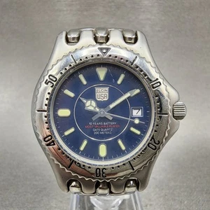Reloj de buceo Elgin para hombre 38 mm esfera negra acero fecha FK-664A redondo batería nueva - Imagen 1 de 11