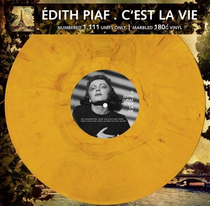 Édith Piaf C'est La Vie 12" LP Gold Marbled Vinyl LP - Image 1 of 1