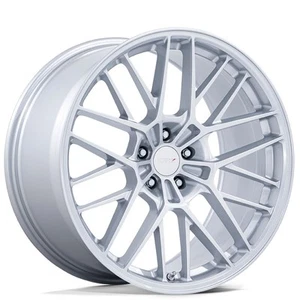 19x8.5" TSW Wheels TW001 Daytona Gloss Silver Flow Formed Rims - Picture 1 of 10