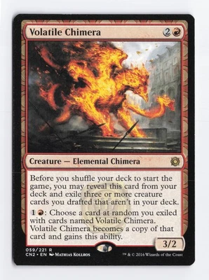 Volatile Chimera Normal R Conspiracy: Take the Crown MTG Card TCG NM - Image 1 of 2