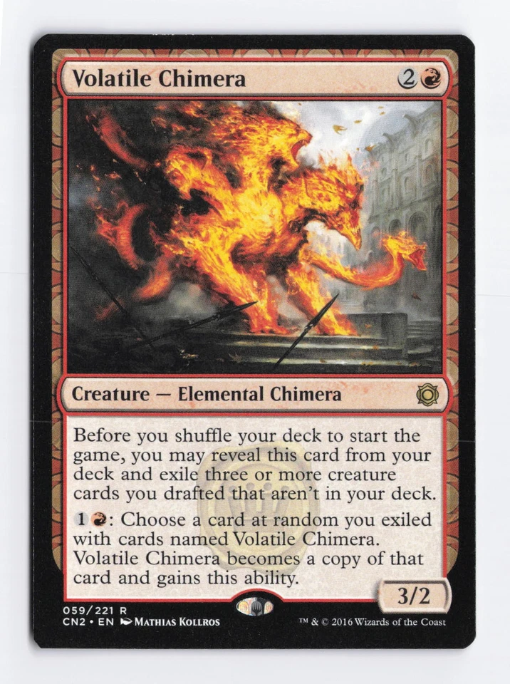Volatile Chimera Normal R Conspiracy: Take the Crown MTG Card TCG NM - Image 1 of 2