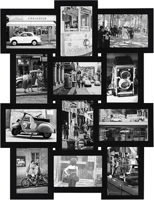 12 Opening Collage Photo Frame Rustic 23×18 Retro Bronze Finish PVC Picture Fram - Image 1 of 4