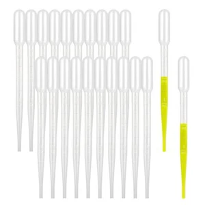 120PCS 3ML Plastic Transfer Pipettes, Disposable Dropper for Lab, DIY Art - Picture 1 of 6