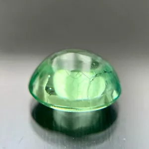 7.40 CT PERFECT EMERALD CHATHUM CORUNDUM OVAL CABOCHON LAB CREATED GEMSTONE - Picture 1 of 3