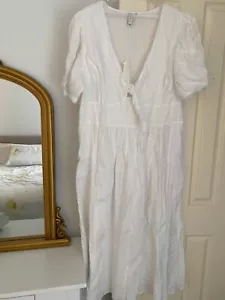 White Commonry Cotton Sundress Plus Size 22AU - Picture 1 of 6
