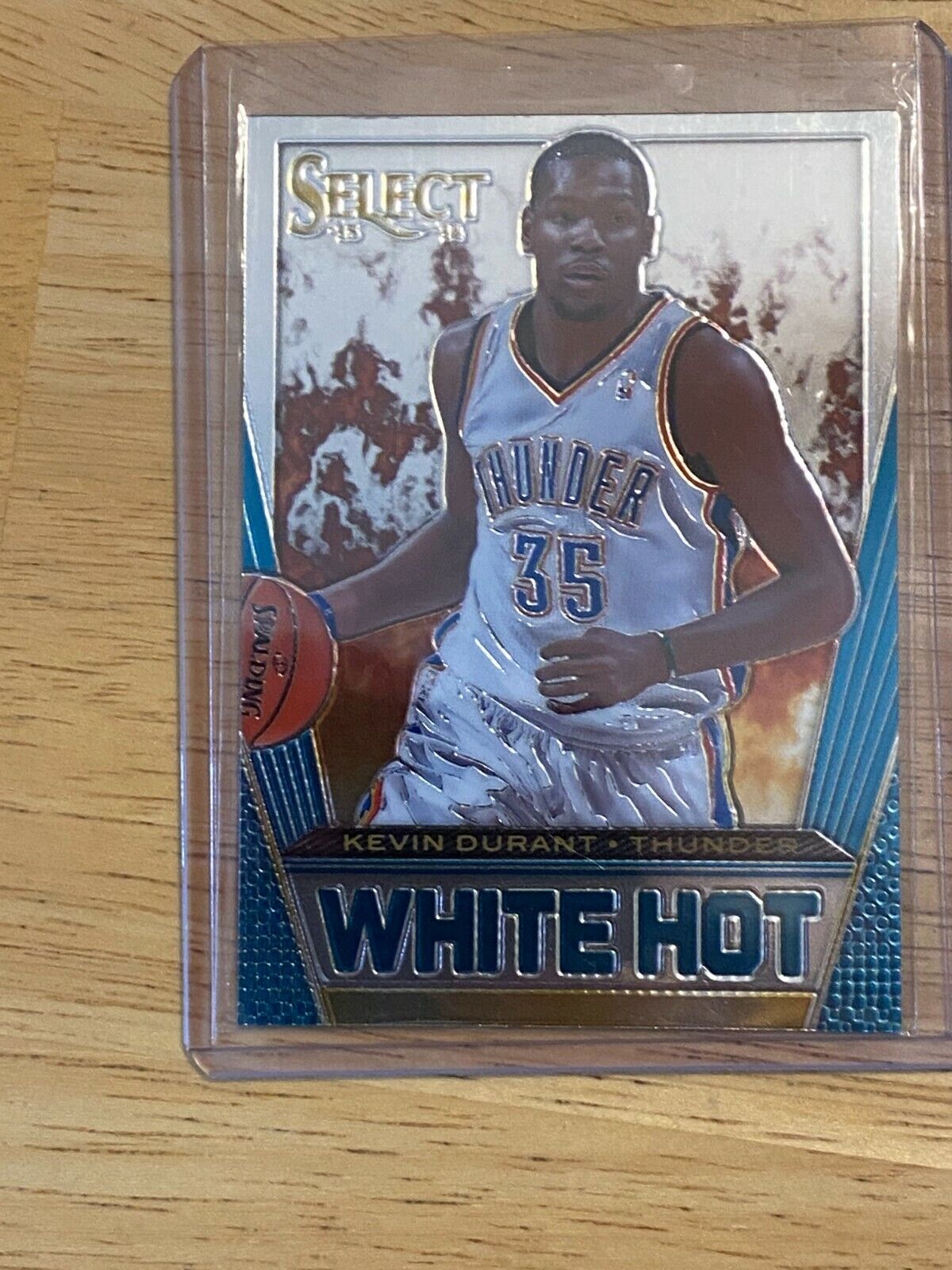 2013-14 SELECT KEVIN DURANT WHITE HOT INSERT CARD