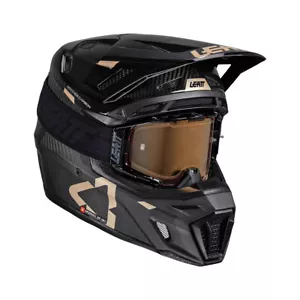 CASCO 2025 LEATT MOTO 9.5 V25 CARBONIO CON OCCHIALI 6.5 IRIZ E BORSA CASCO MX NUOVO - Foto 1 di 6