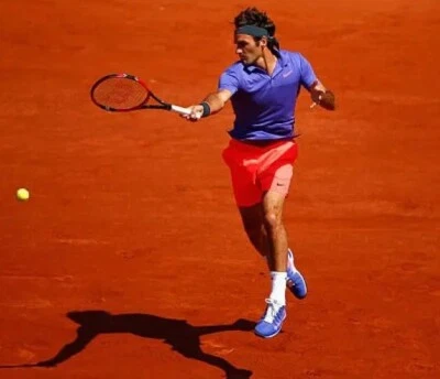 ● RF FEDERER 法国公开赛 2015 网球衬衫耐克男孩尺寸(高 137-147 厘米)M ×� — 第 1/4 张图片