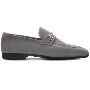 Moreschi 022424C Suede Loafers Grey Size 8 USA - Picture 1 of 3