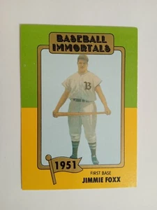 1980 Topps Baseball Immortals Jimmie Foxx #59 primera impresión nuevo como nuevo - Imagen 1 de 2
