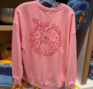 Disney Winnie The Pooh Pink Hunny Sweatshirt Adult Size XL New - Picture 1 of 5