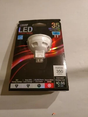 Feit Dimmable 12V/LED 35W Equivalent MR16 Base LED Light 25K Hrs. $0.66/year - Image 1 of 3