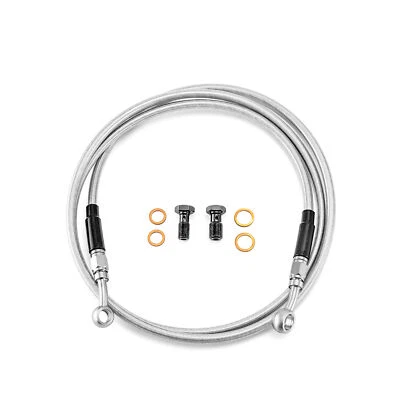 70" ABS Extended Upper Brake Line Kit For Harley Ultra Limited Street Glide 14+ - Image 1 of 4