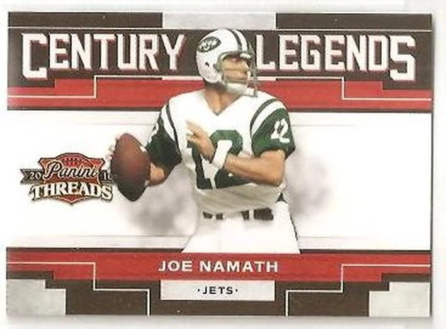 Joe Namath New York Jets 2010 Panini Threads Century Legends - Image 1 of 1
