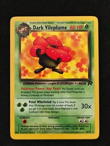 🔥Dark Vileplume 30/82 🔥 Team Rocket Rare Pokemon Card WOTC TCG 2000 LP - Picture 1 of 2