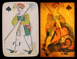 CARTE A JOUER EROTIQUE 1830 / hidden optique optical toy lanterne magique / 336 - Imagen 1 de 1