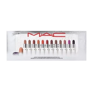 Mac Lips By The Dozen Mini Powder Kiss Lipstick Set X12 Brand New Sealed - Picture 1 of 4