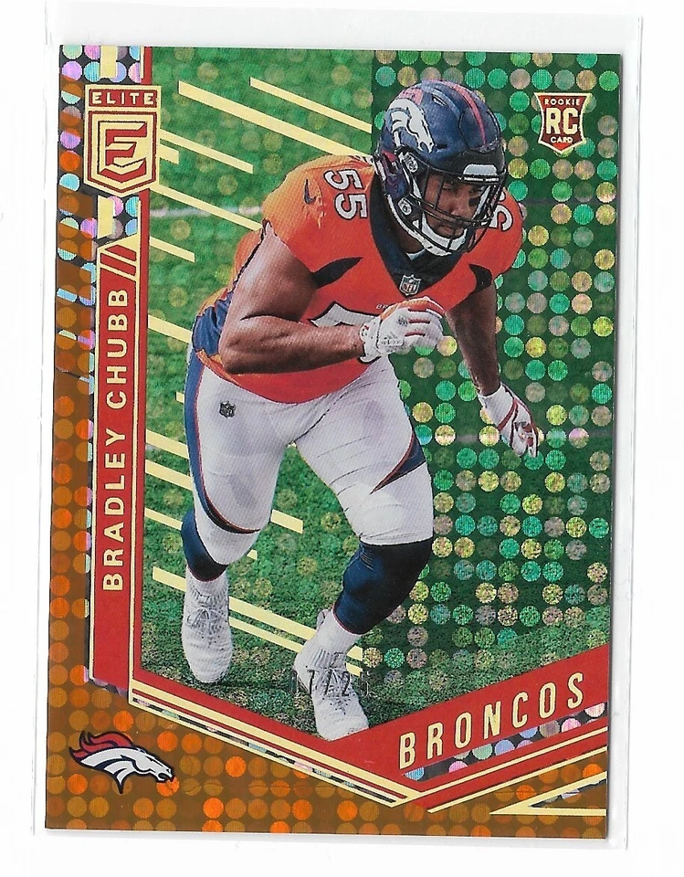 2018 Elite Bradley Chubb Orange RC /25 - Image 1 of 2