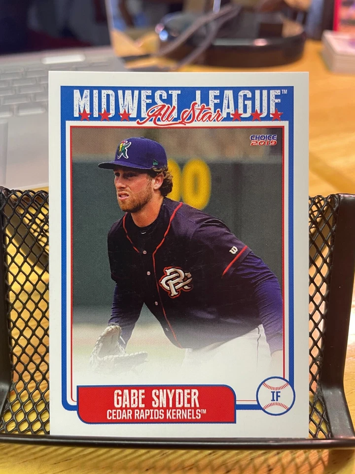 Gabe Snyder Cedar Rapids Kernels 2019 Midwest League All Star Set Card - Image 1 of 1