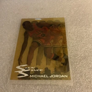 ๐๐1995/96 FLEER METAL SLICK SILVER BASKETBALL MICHAEL JORDAN CARD - Picture 1 of 6