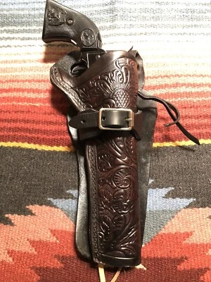 Fit Heritage Rough Rider Ruger Single Six 22 Revolver 6.5 Western Holster Floral - Image 1 of 4