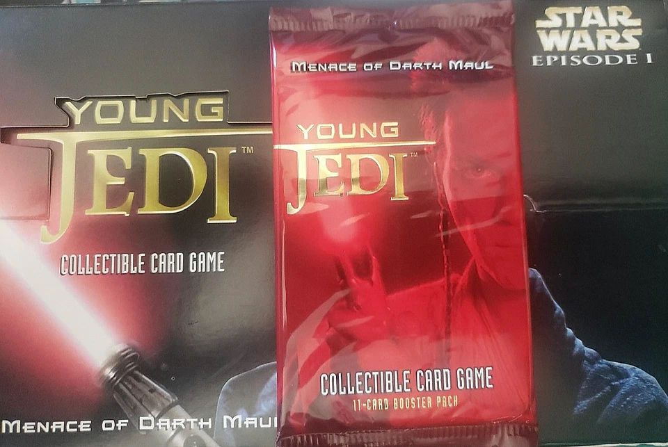 Star Wars Young Jedi CCG Menace of Darth Maul Booster X4 Decipher