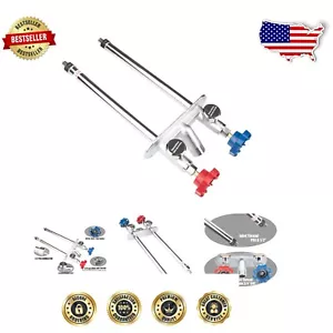 10-Inch Frost Free Outdoor Faucet - Hot & Cold Brass Spigot with Chrome Finish - Picture 1 of 9