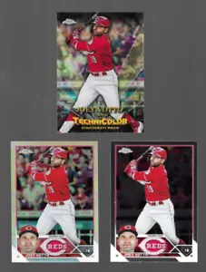 X3 JOEY VOTTO 2023 Topps Cromo REFRACTOR TOPPS EN TECNICOLOR TT3 Y BASE #190 - Imagen 1 de 2