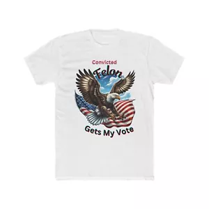 Convicted Felon, Felon My Vote, Camiseta Felon, Camiseta de Algodón para Hombre, Camiseta - Imagen 1 de 17